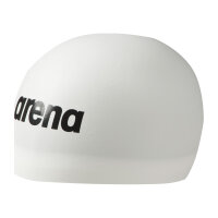 Arena 3D Ultra Racing Silikon Badekappe - L white/black