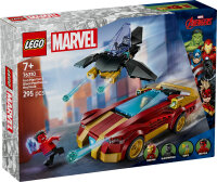 LEGO® 76310 Iron Man Auto und Black Panther vs. Red Hulk