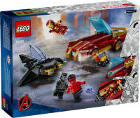 LEGO® 76310 Iron Man Auto und Black Panther vs. Red Hulk