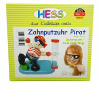 Hess Zahnputzuhr Pirat Made in Germany Erzgebirge