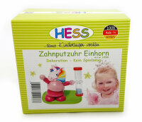 Hess Zahnputzuhr Einhorn Made in Germany Erzgebirge